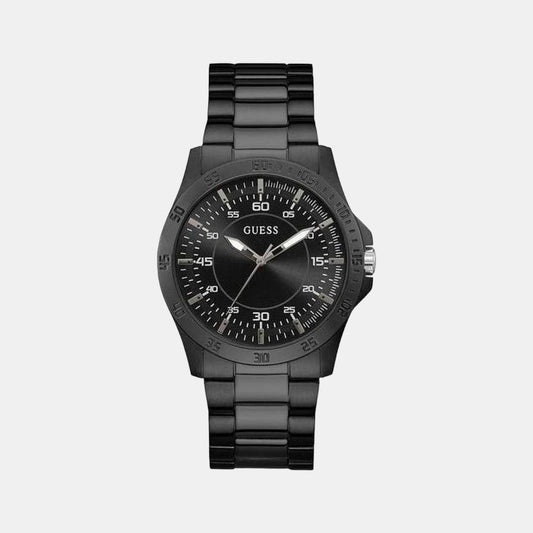 Male Black Analog Stainless Steel Watch GW0207G2