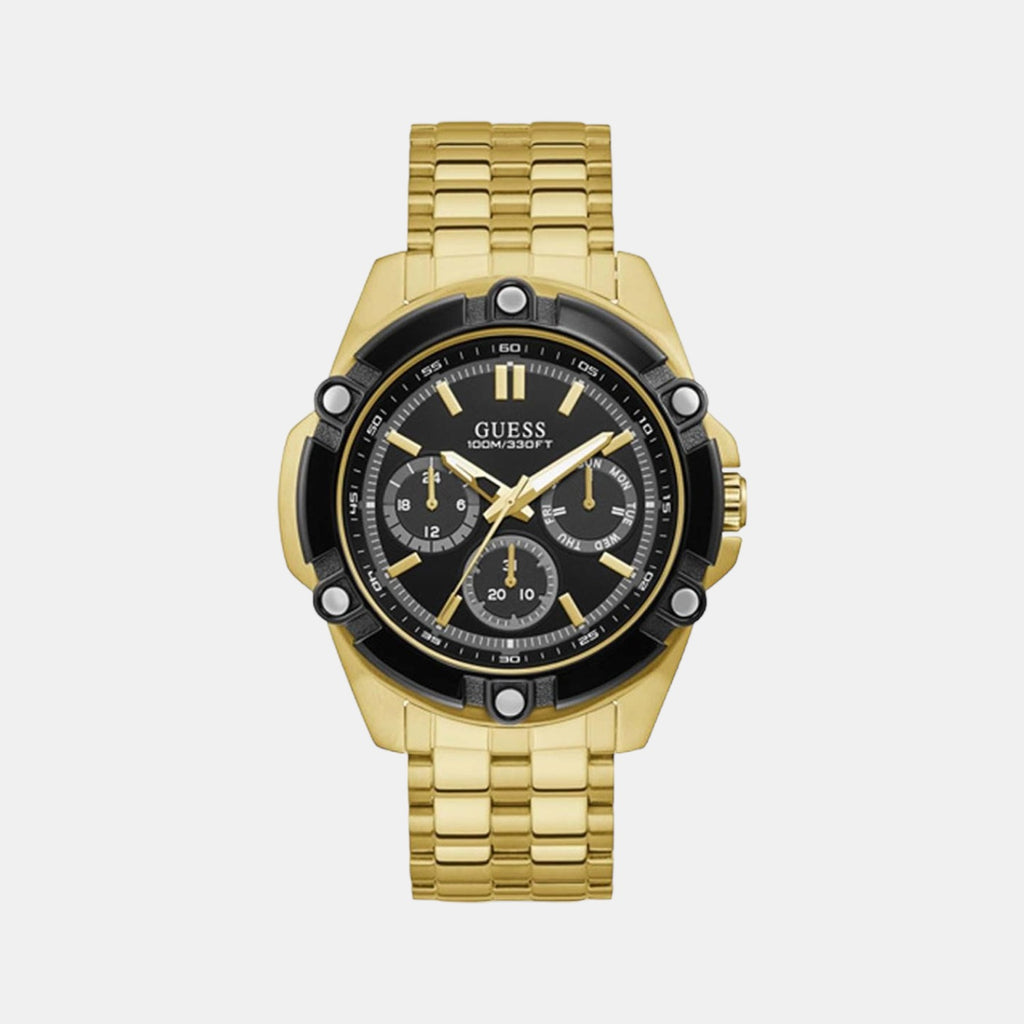 Guess Round Black Chronograph watch