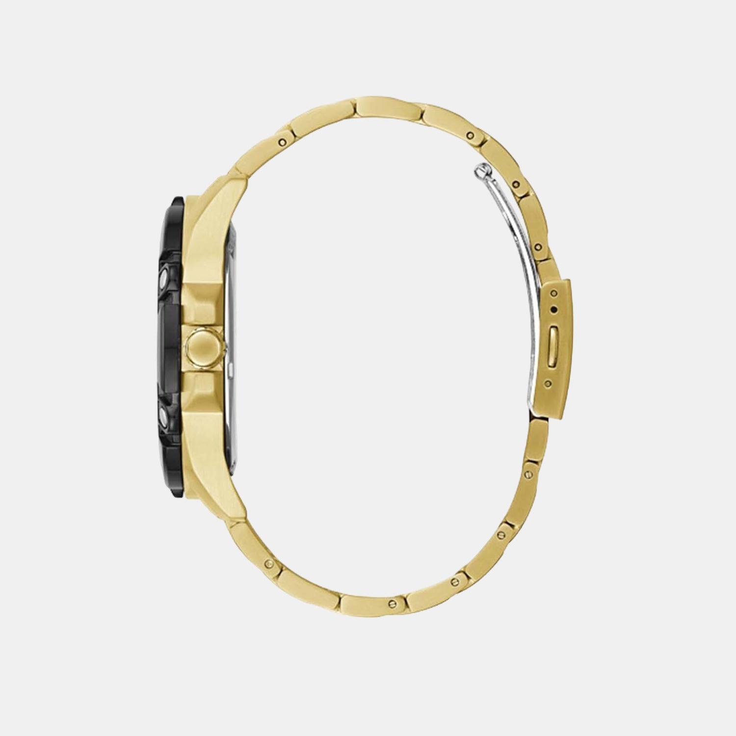 Guess Men Round Black watch