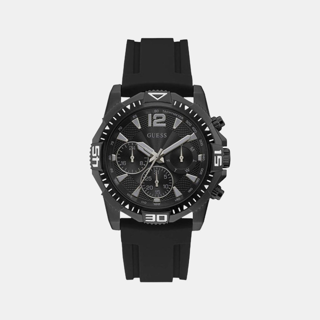 Guess Round Black Chronograph watch