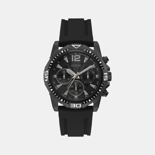 Male Black Silicon Chronograph Watch GW0211G3