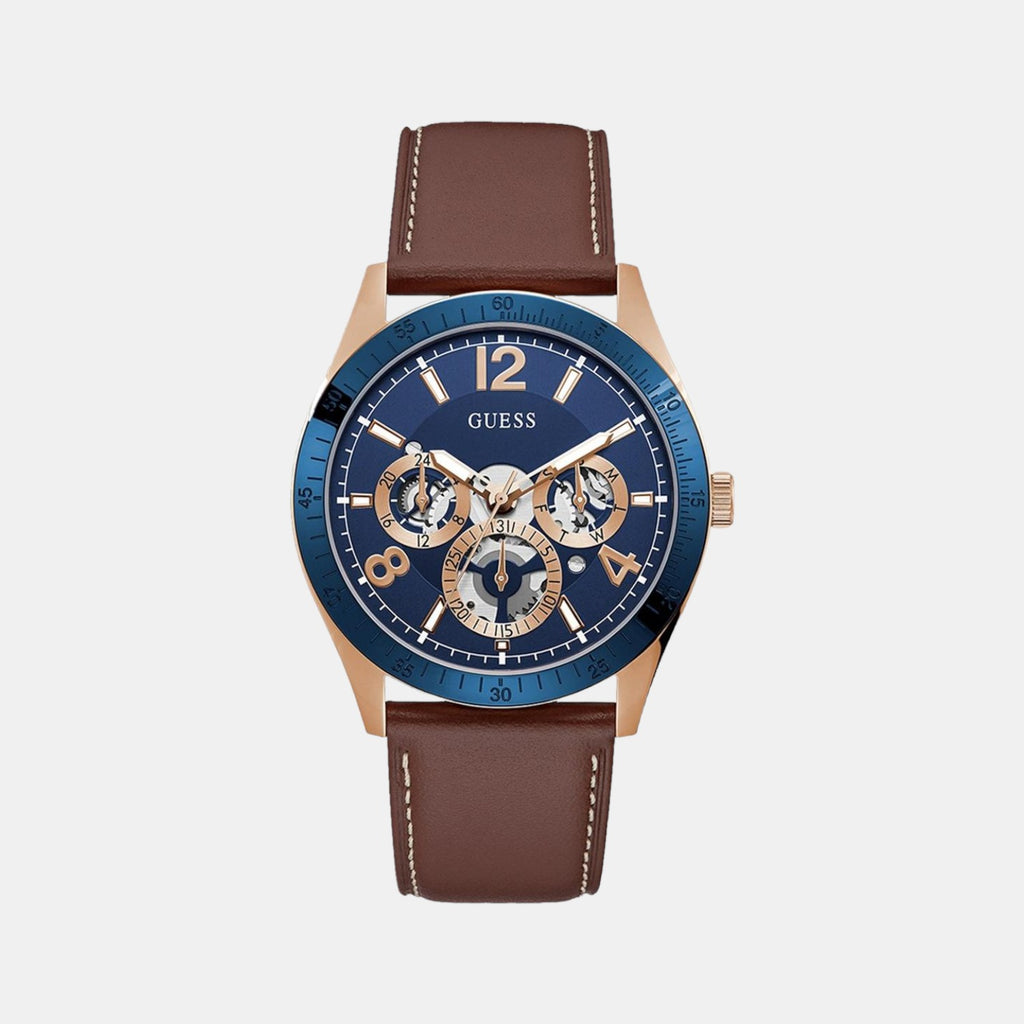 Guess Round Blue Chronograph watch