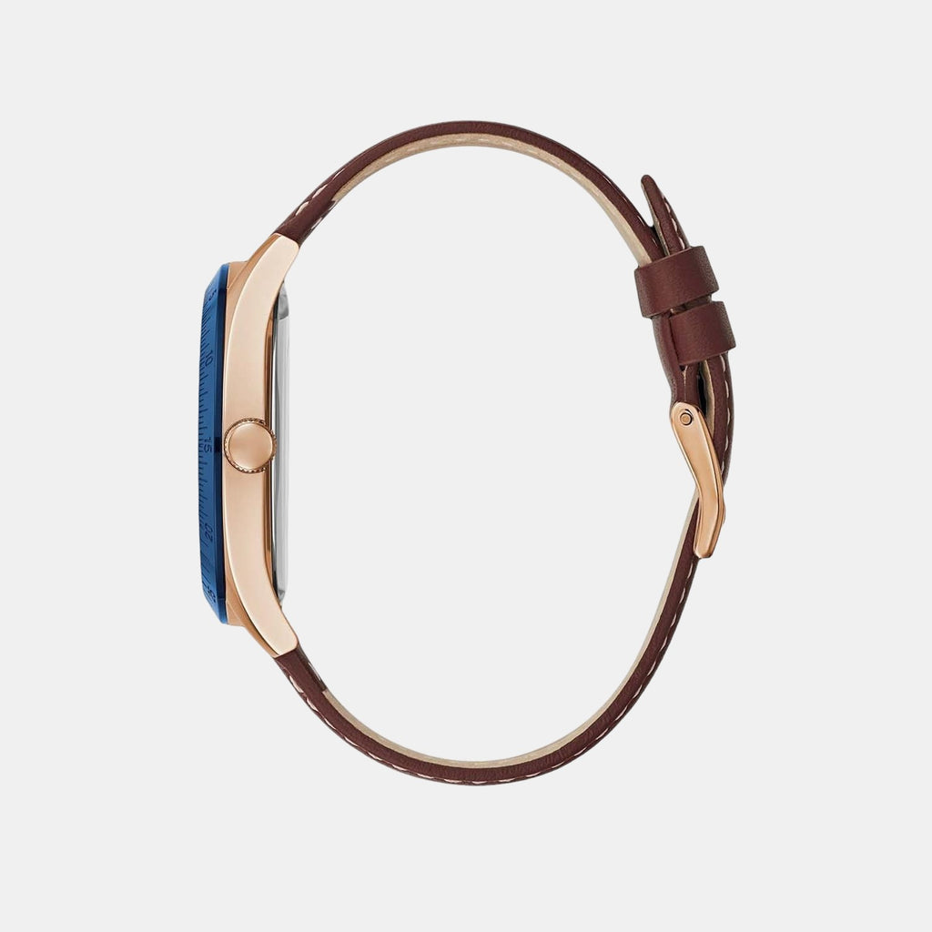 Guess Men Round Blue watch