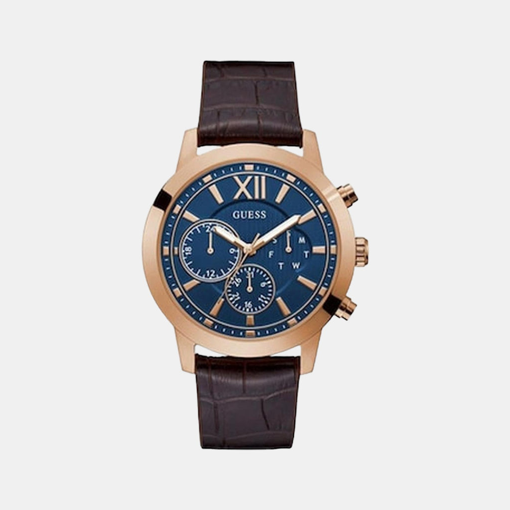 Guess Round Blue Chronograph watch