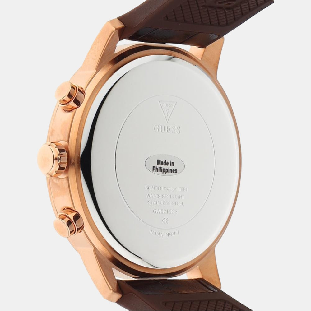 Guess Stainless Steel Round watch