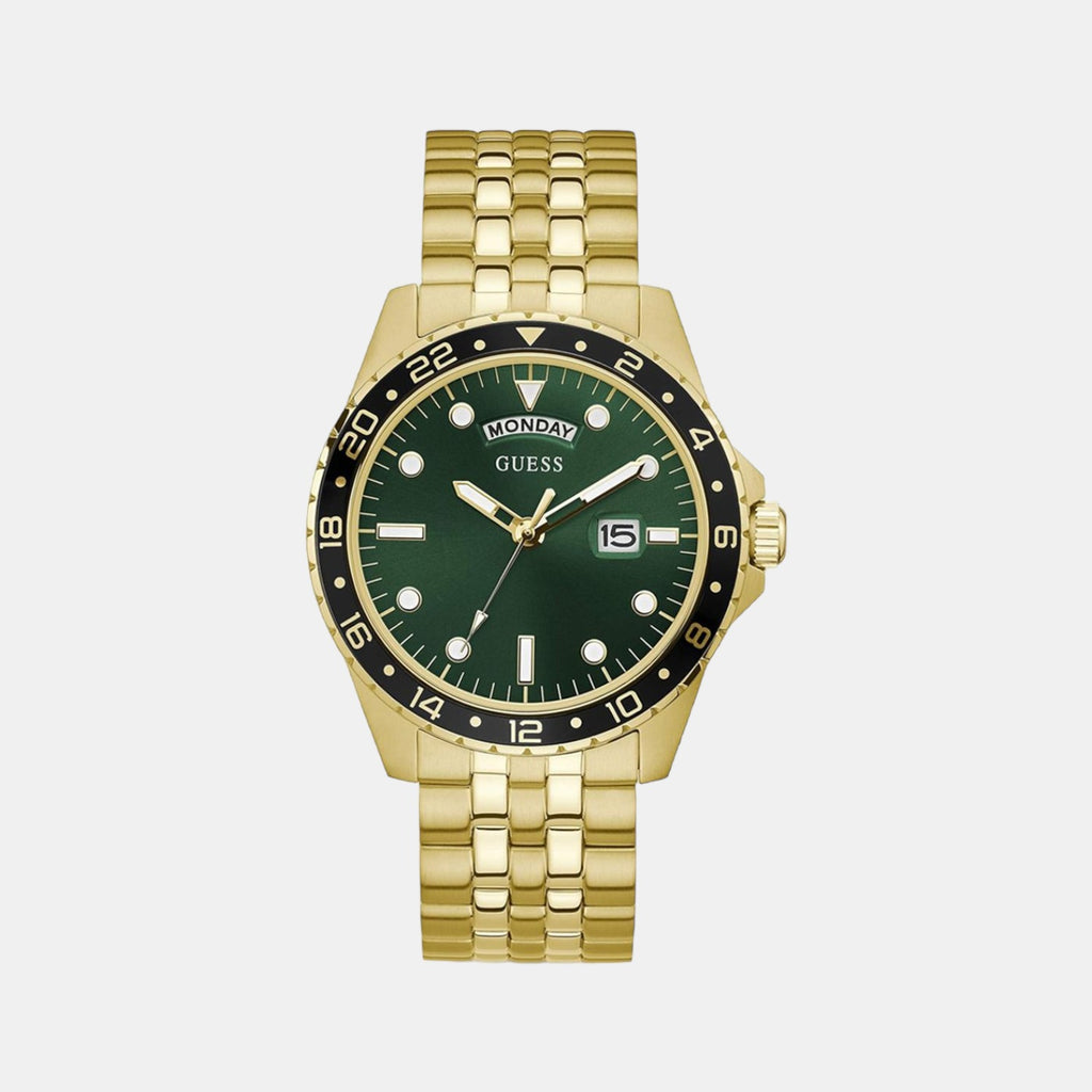 Guess Round Green Analog watch