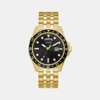 Guess Round Gold Analog watch