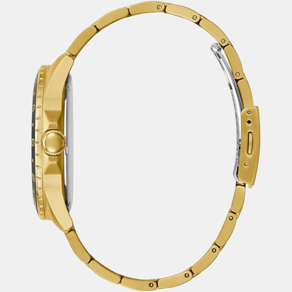 Guess Men Round Gold watch