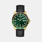Guess Round Green Analog watch