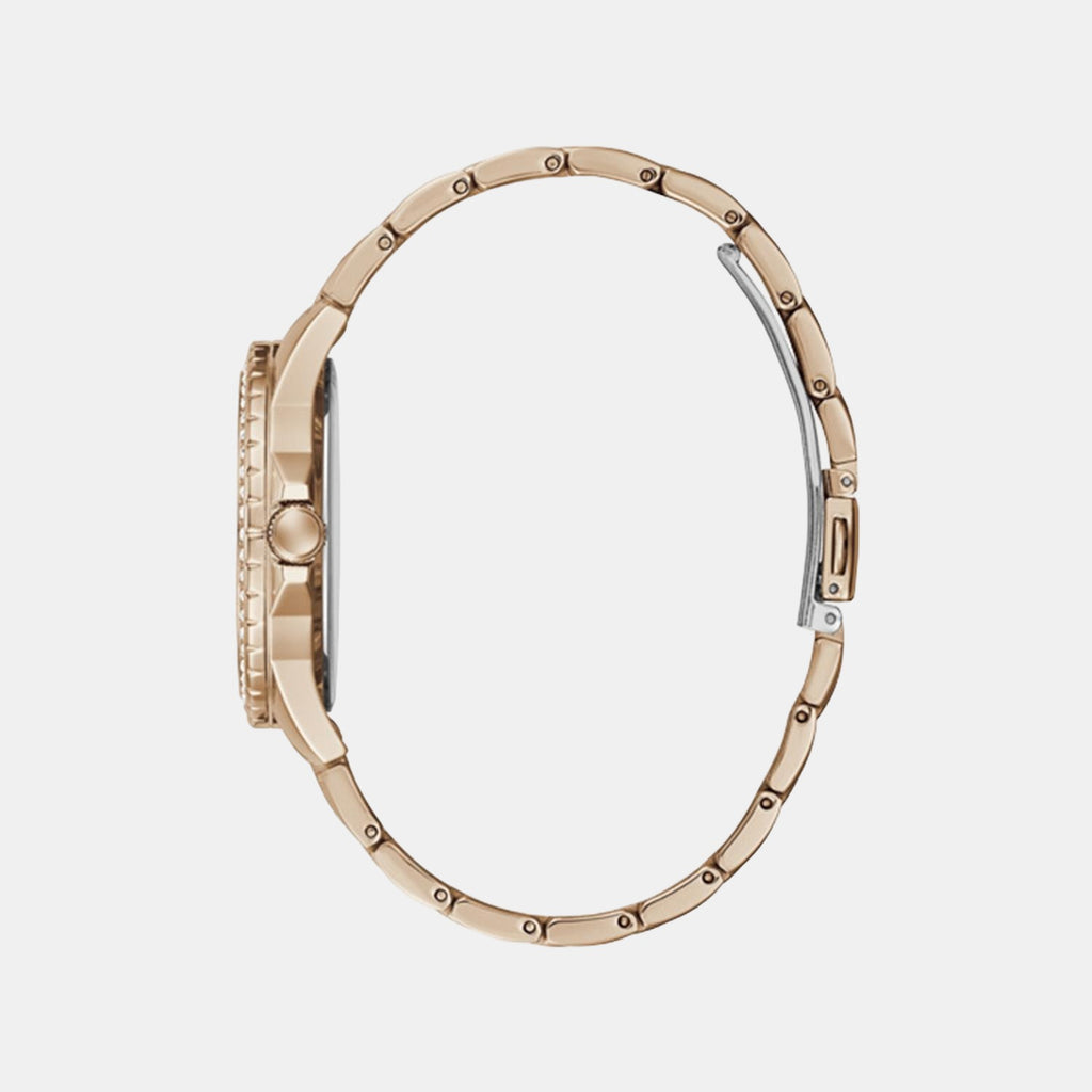 Guess Women Round Rose Gold watch