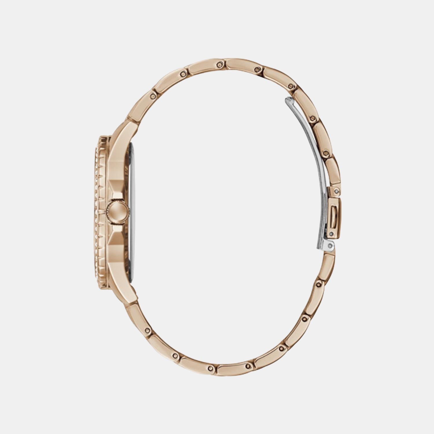 Guess Women Round Rose Gold watch