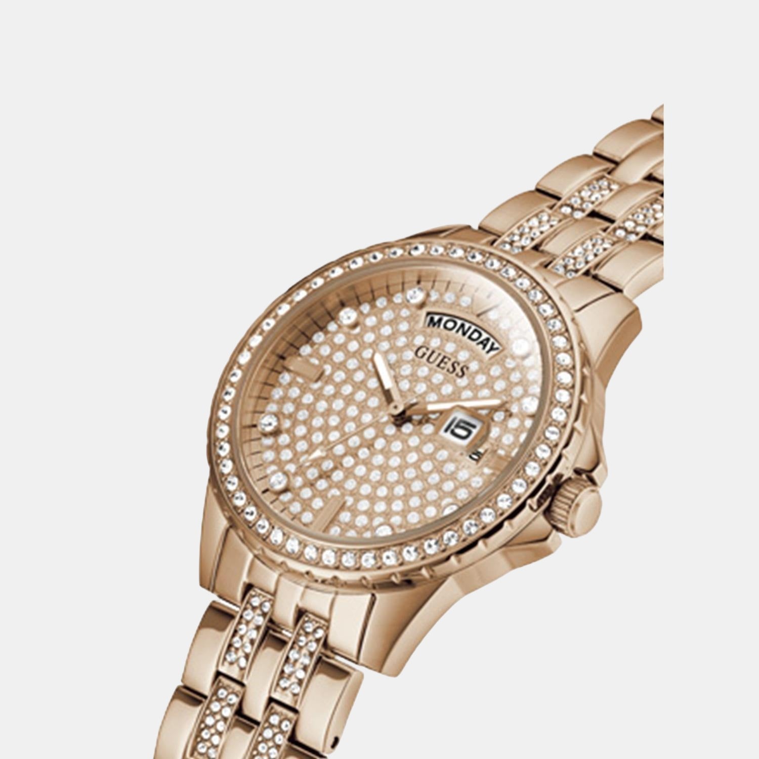 Guess Stainless Steel Round watch