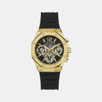 Guess Round Black Chronograph watch