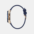 Guess Men Round Blue watch