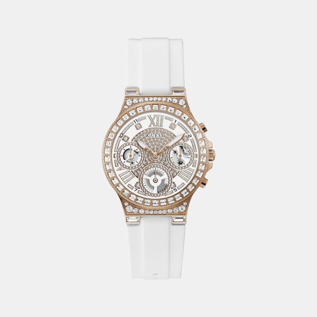 Guess Round White Chronograph watch