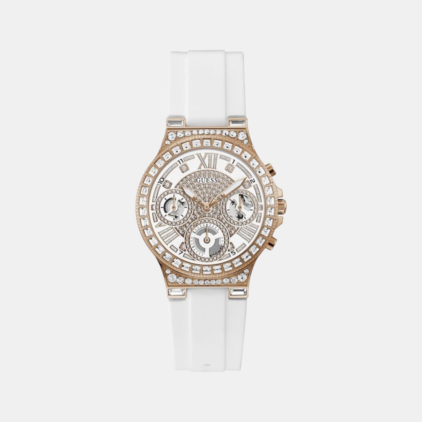 Female White Silicon Chronograph Watch GW0257L2