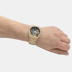 Guess 44 mm Gold Quartz watch