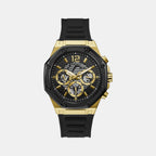 Guess Round Black Chronograph watch