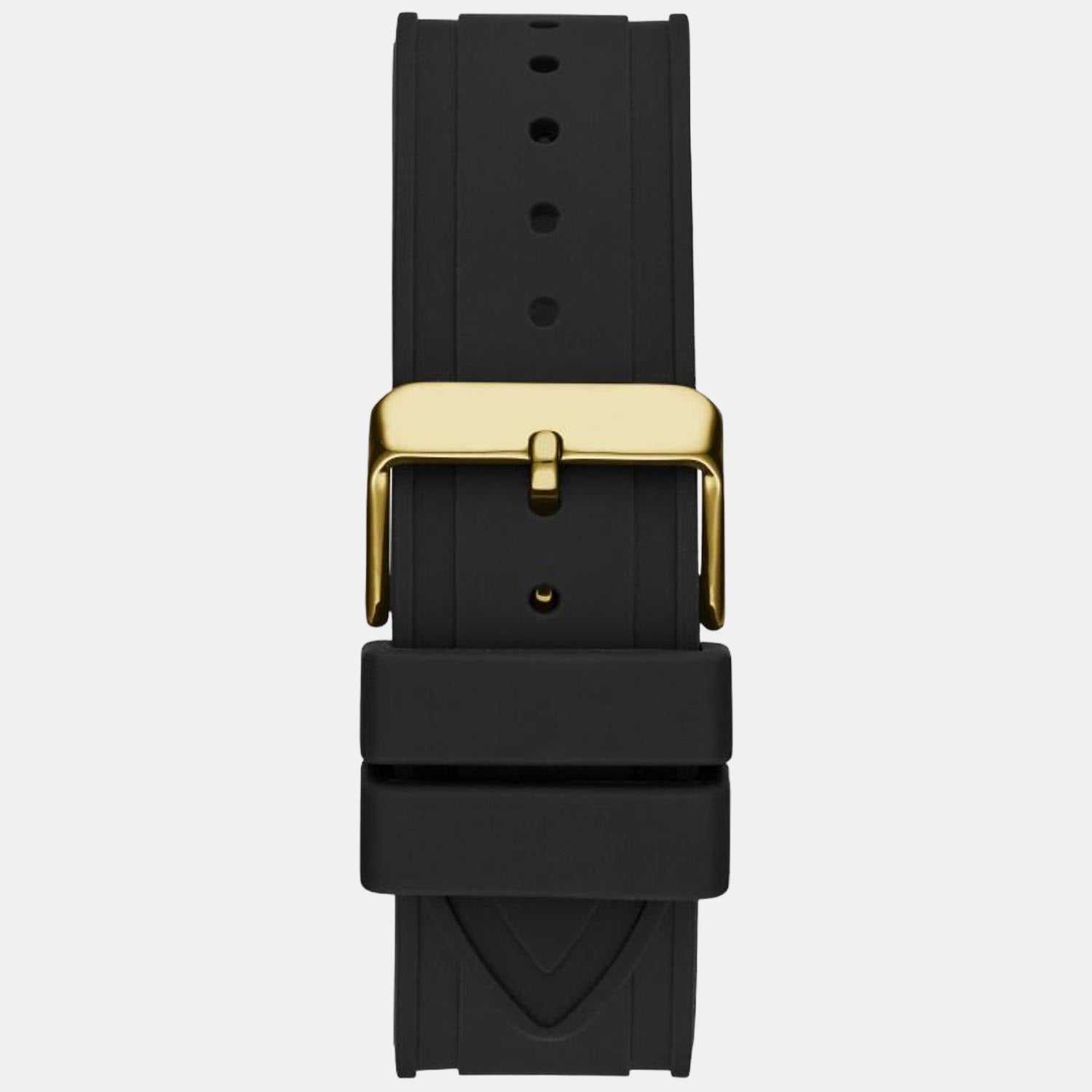 Guess Men Round Black watch