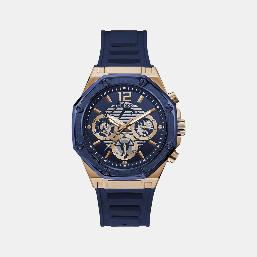 Guess Asymmetrical Blue Chronograph watch