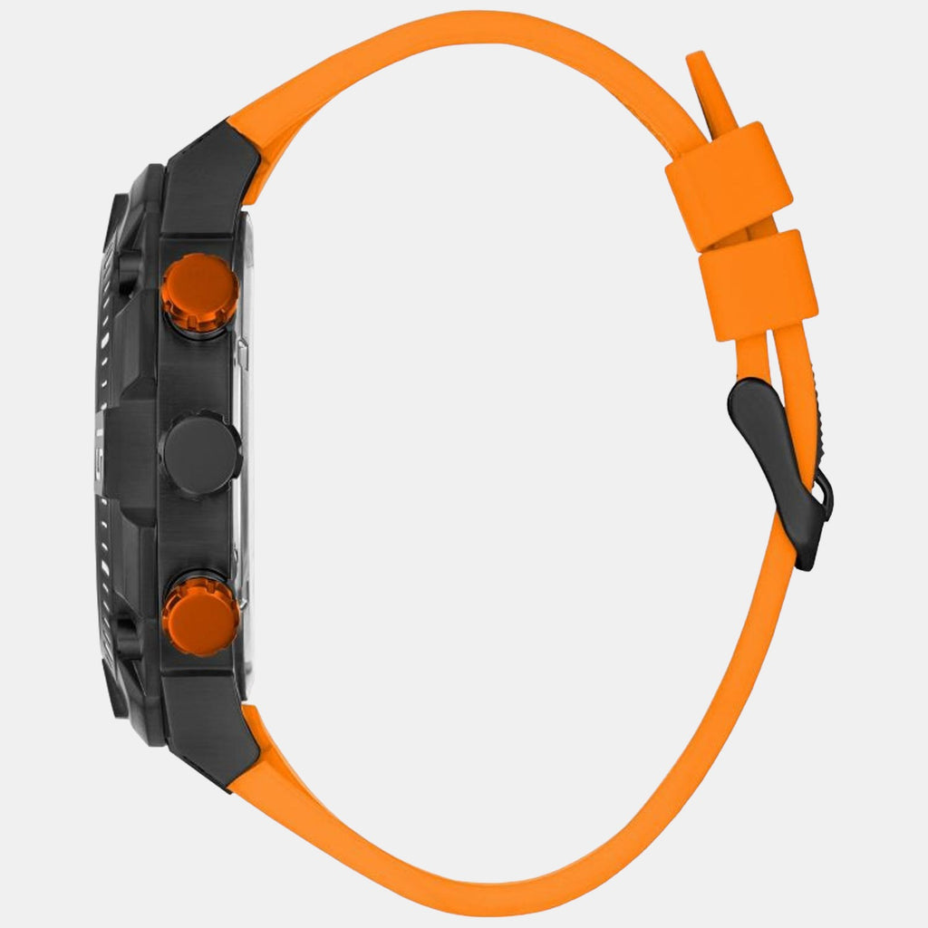 Guess Men Round Black watch