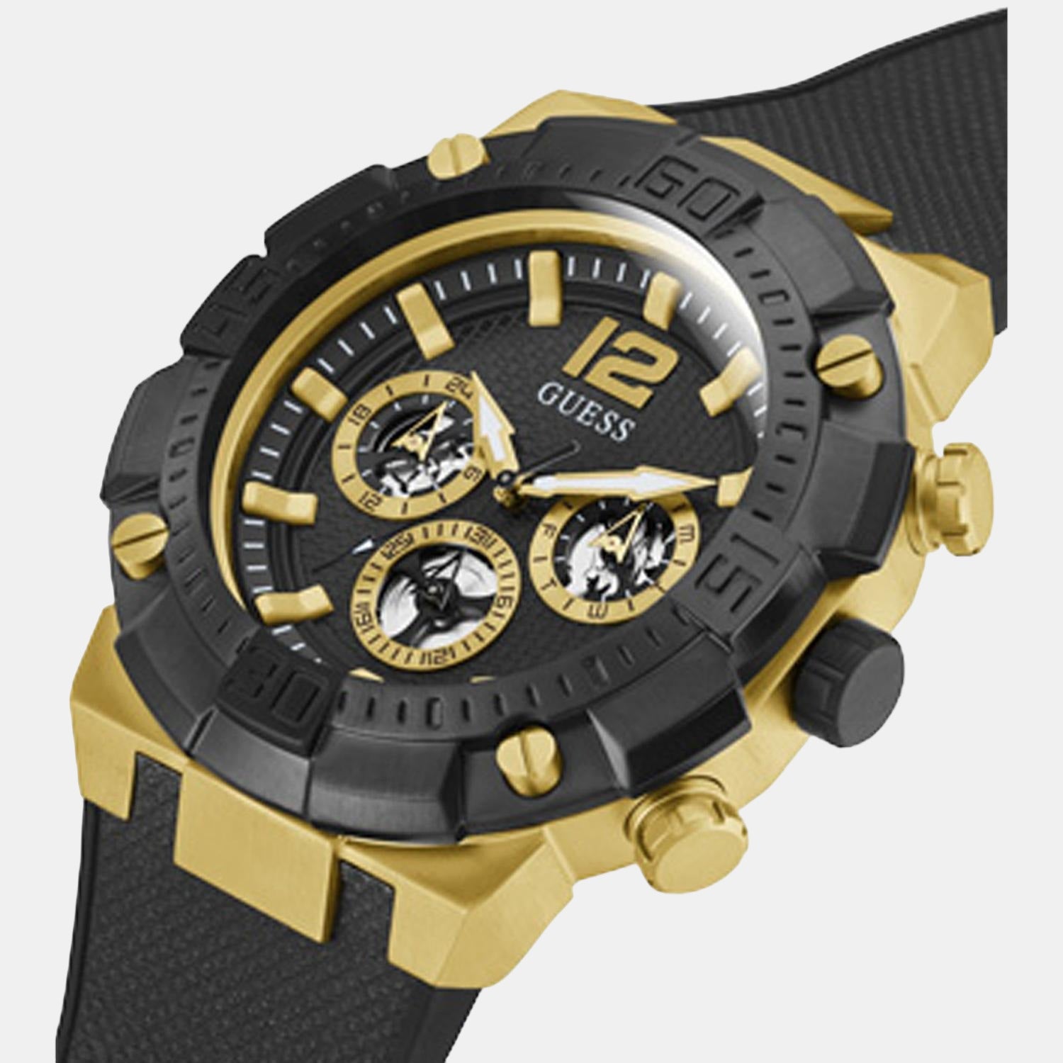 Guess Stainless Steel Round watch