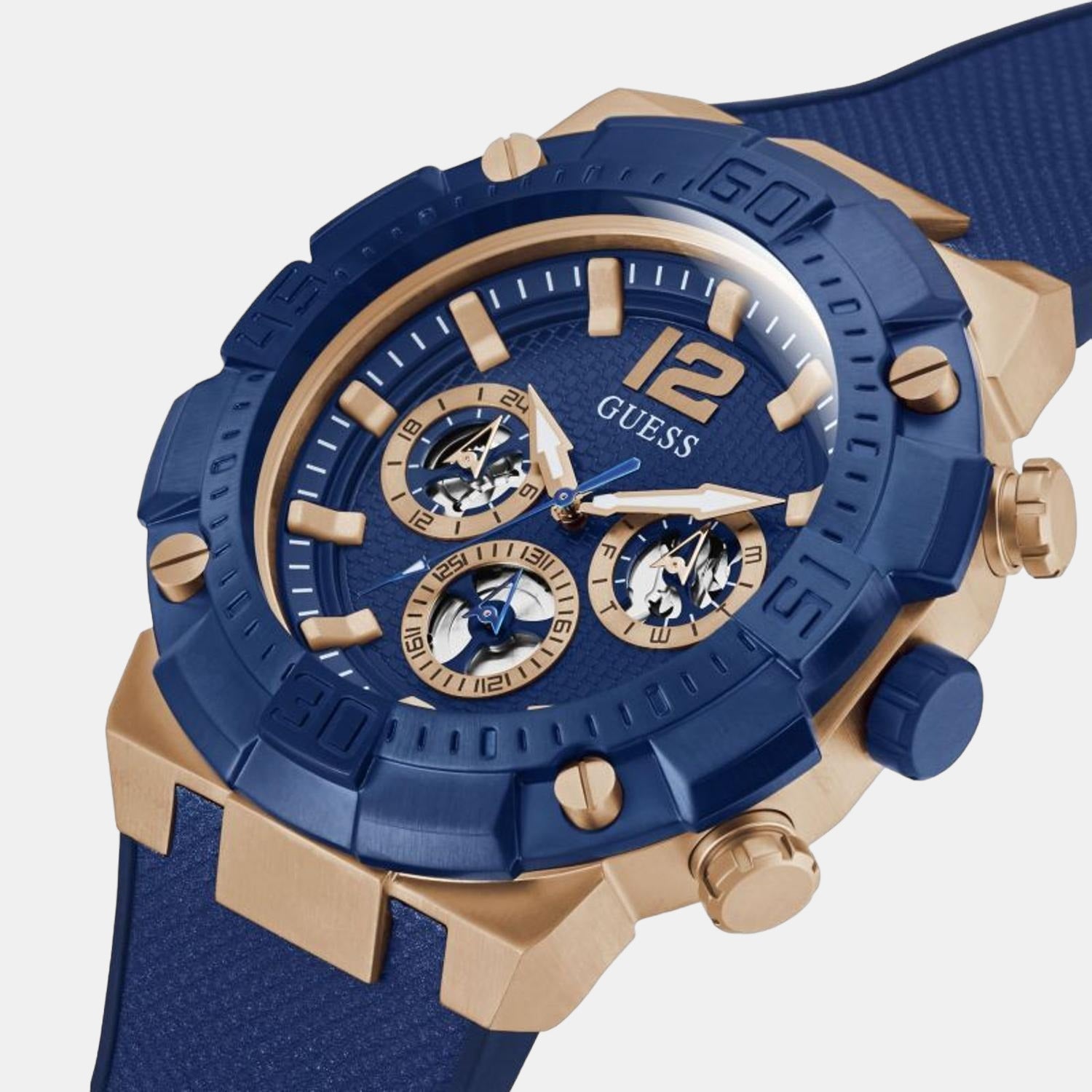 Guess Rubber Blue watch