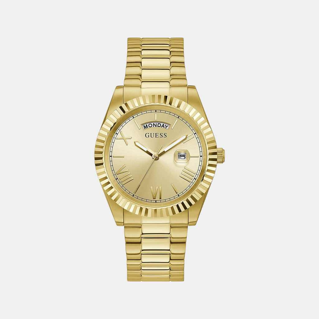 Guess Round Gold Analog watch