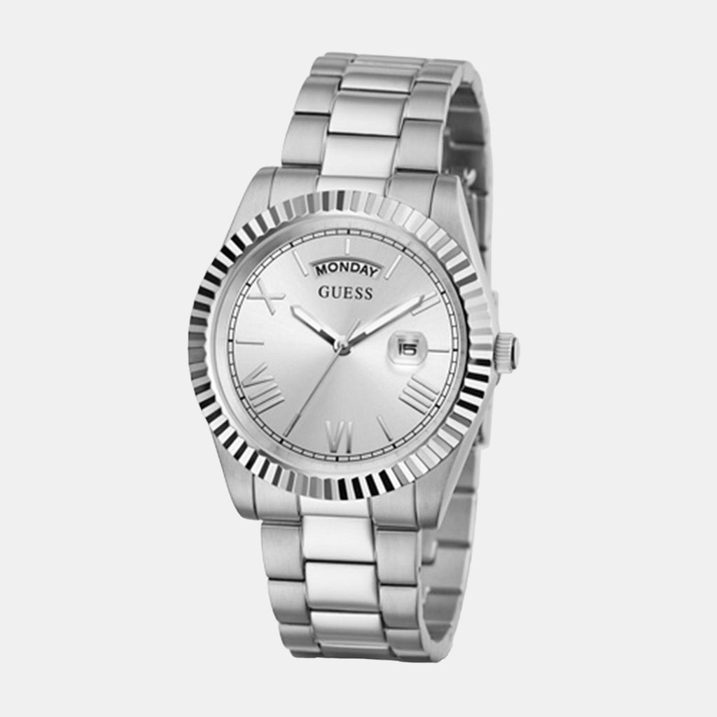 Guess Stainless Steel Round watch