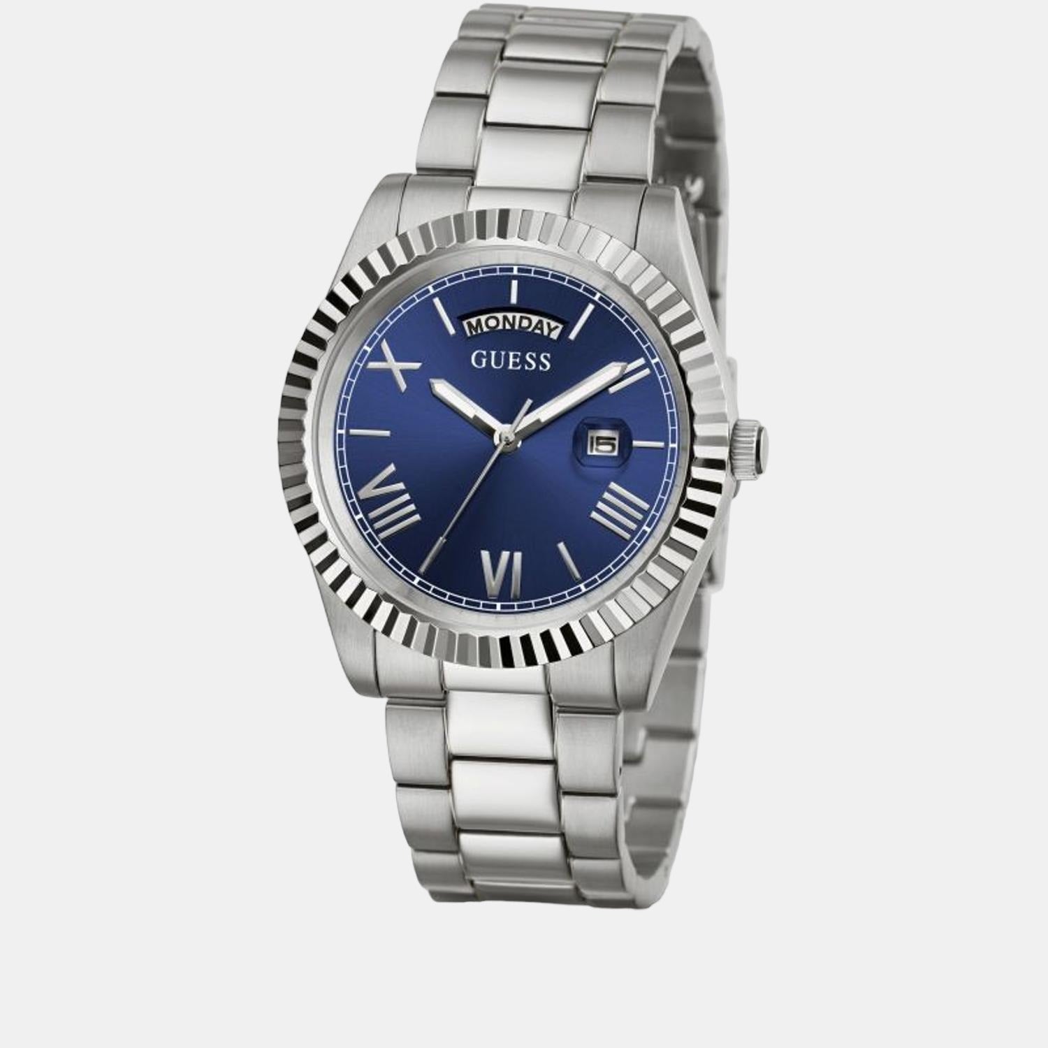 Guess Stainless Steel Round watch