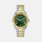 Guess Round Green Analog watch