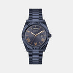 Guess Round Blue Analog watch