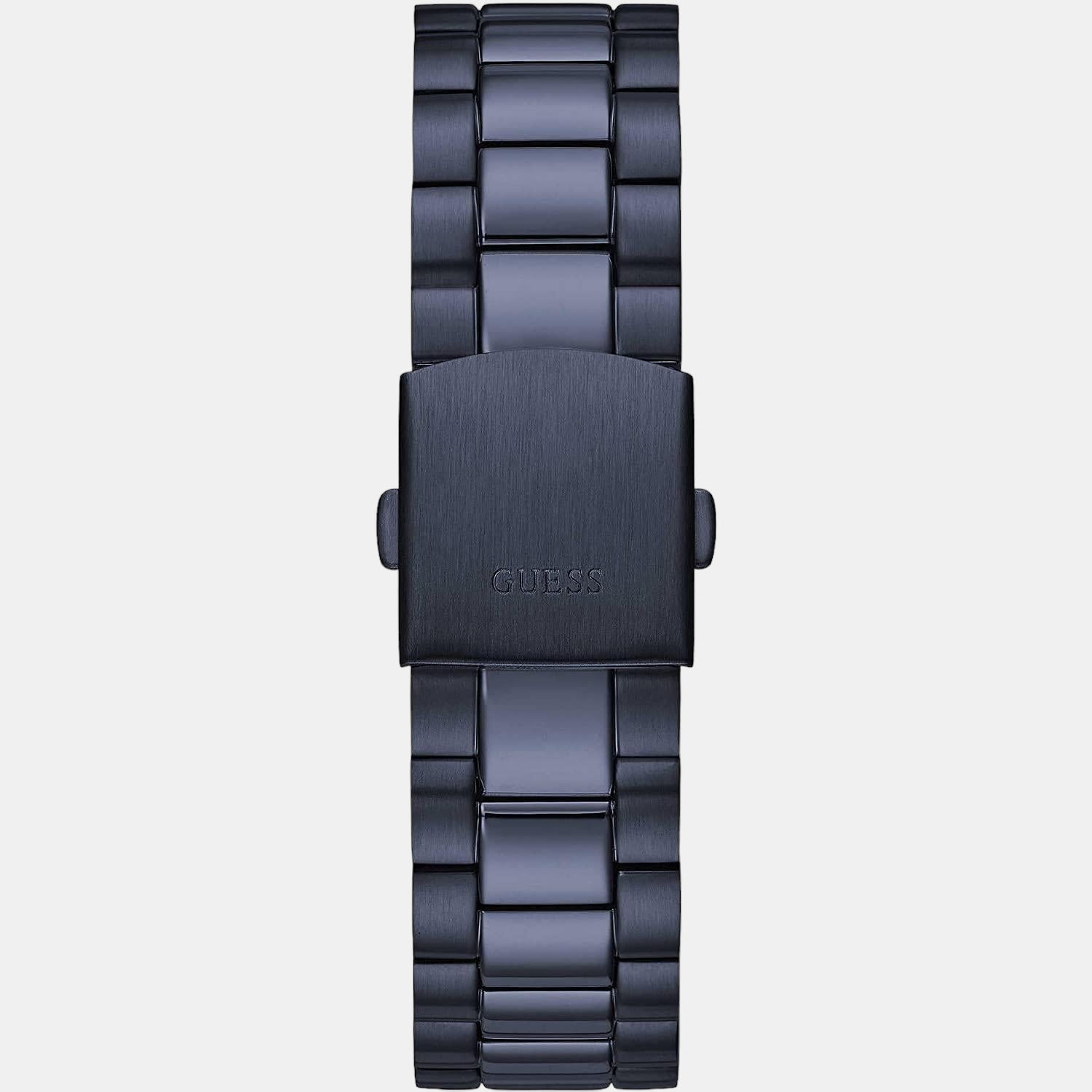 Guess Men Round Blue watch