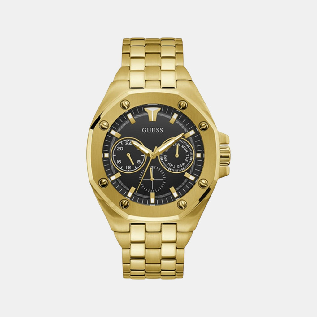 Guess Round Black Chronograph watch