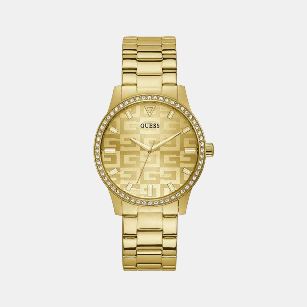 Guess Round Beige Analog watch
