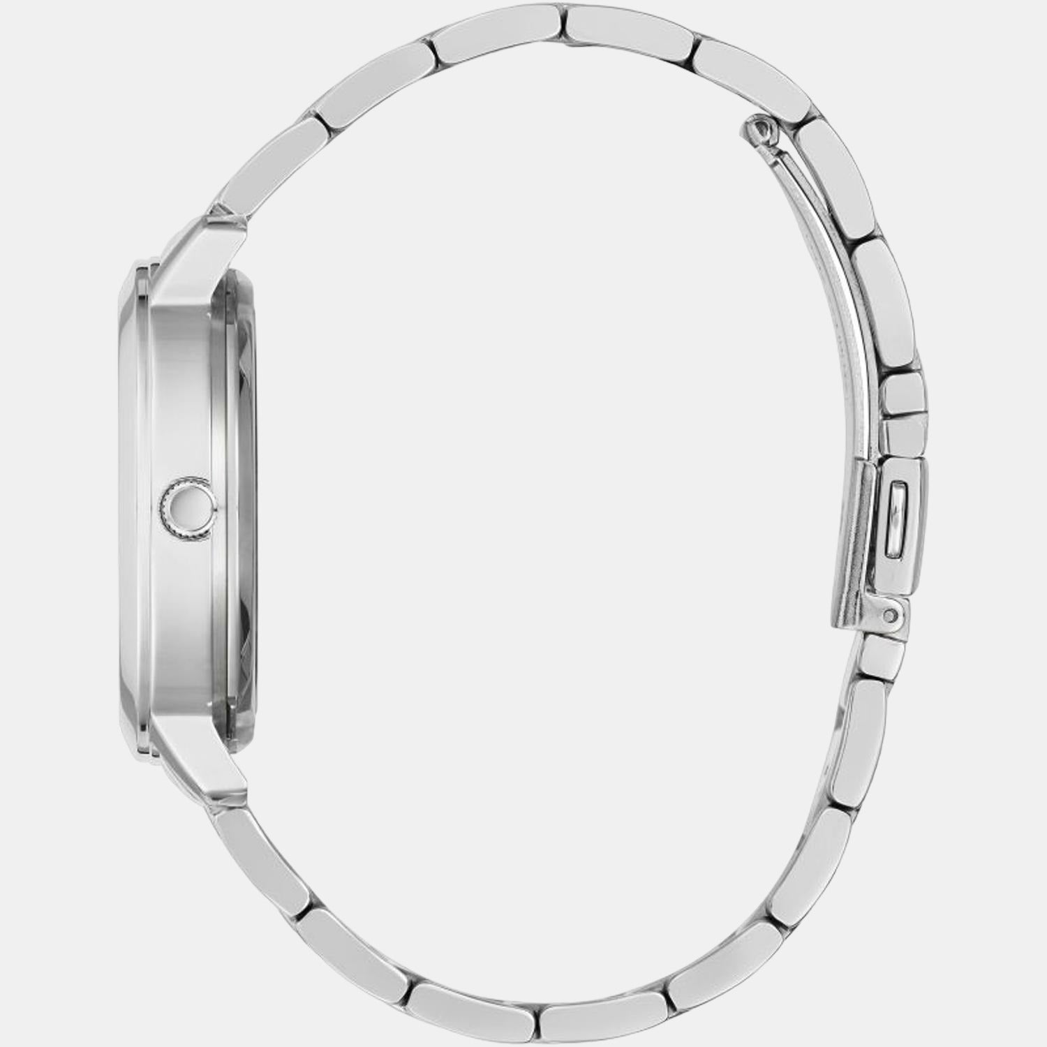 Guess Women Round Silver watch