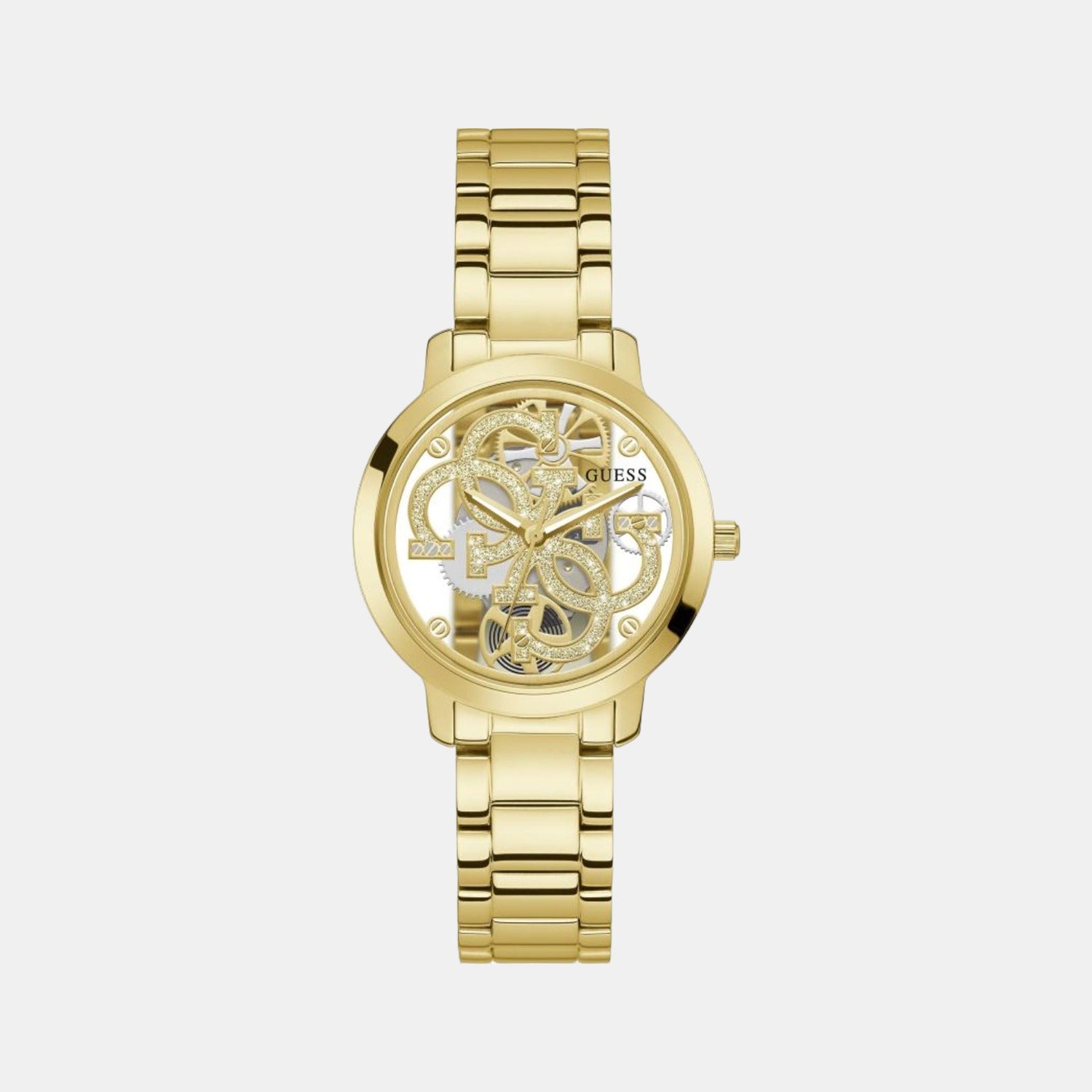 Guess Round Gold Analog watch