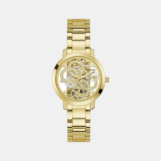 Female Gold Analog Stainless Steel Watch GW0300L2