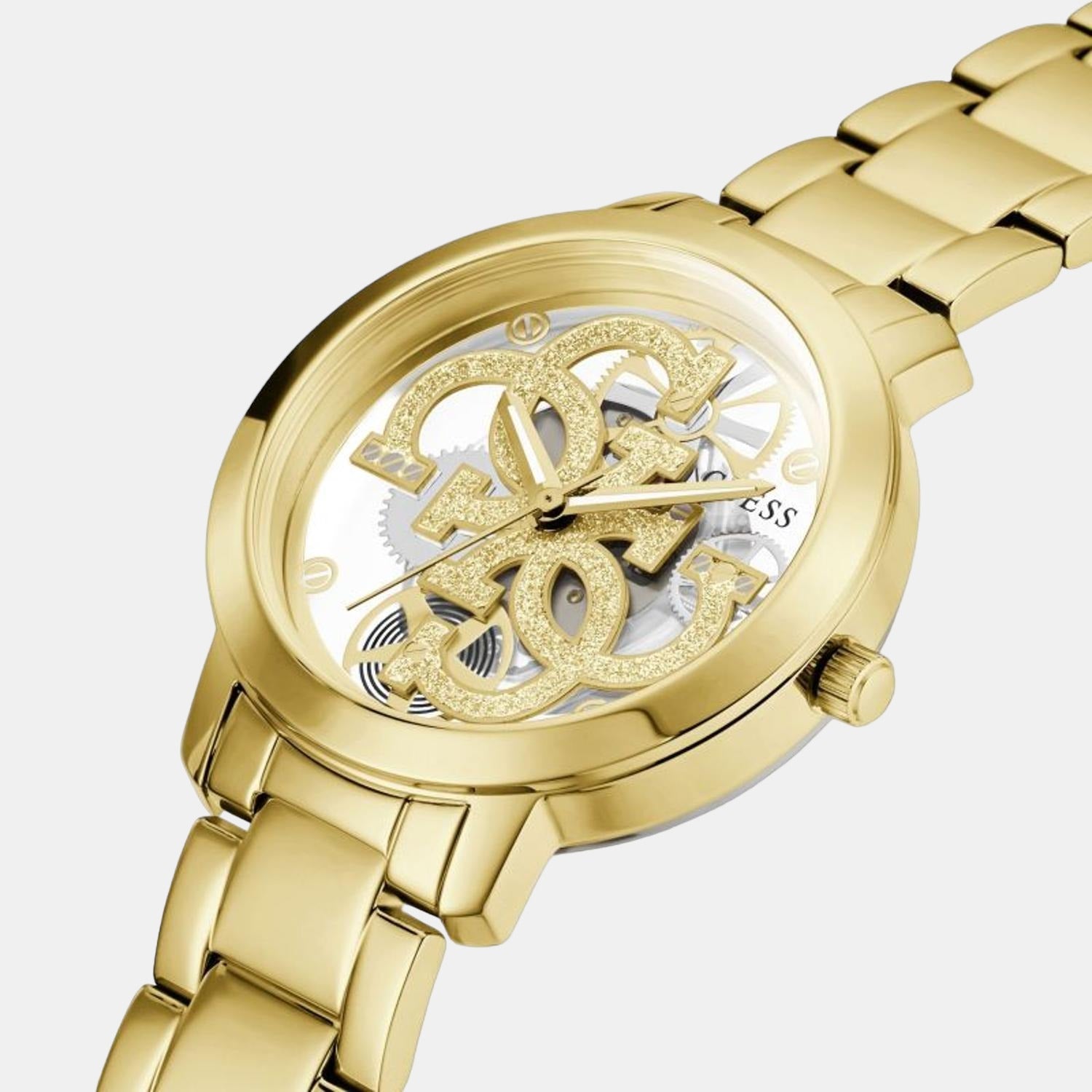 Guess Stainless Steel Round watch