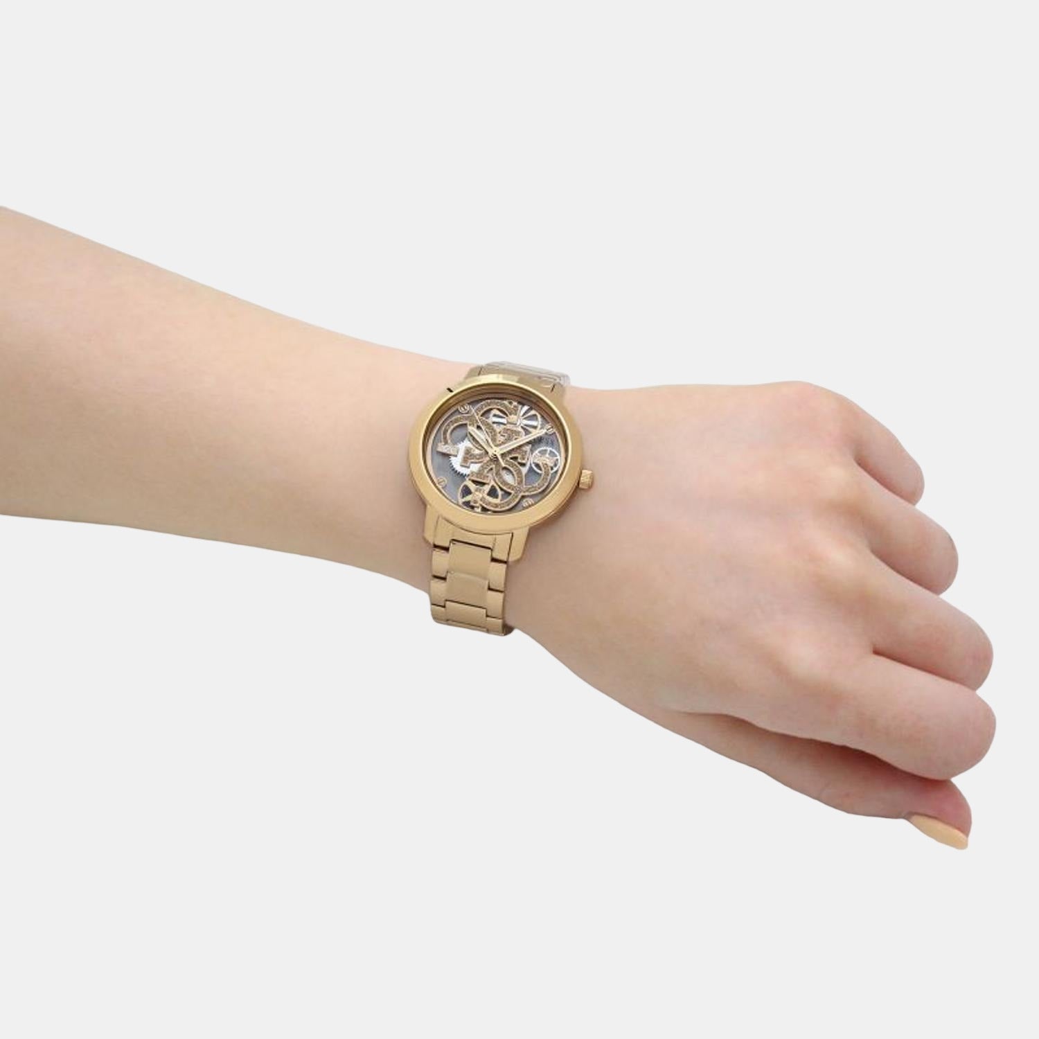 Guess 37 mm Gold Quartz watch