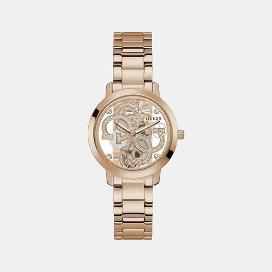 Female Rose Gold Analog Stainless Steel Watch GW0300L3