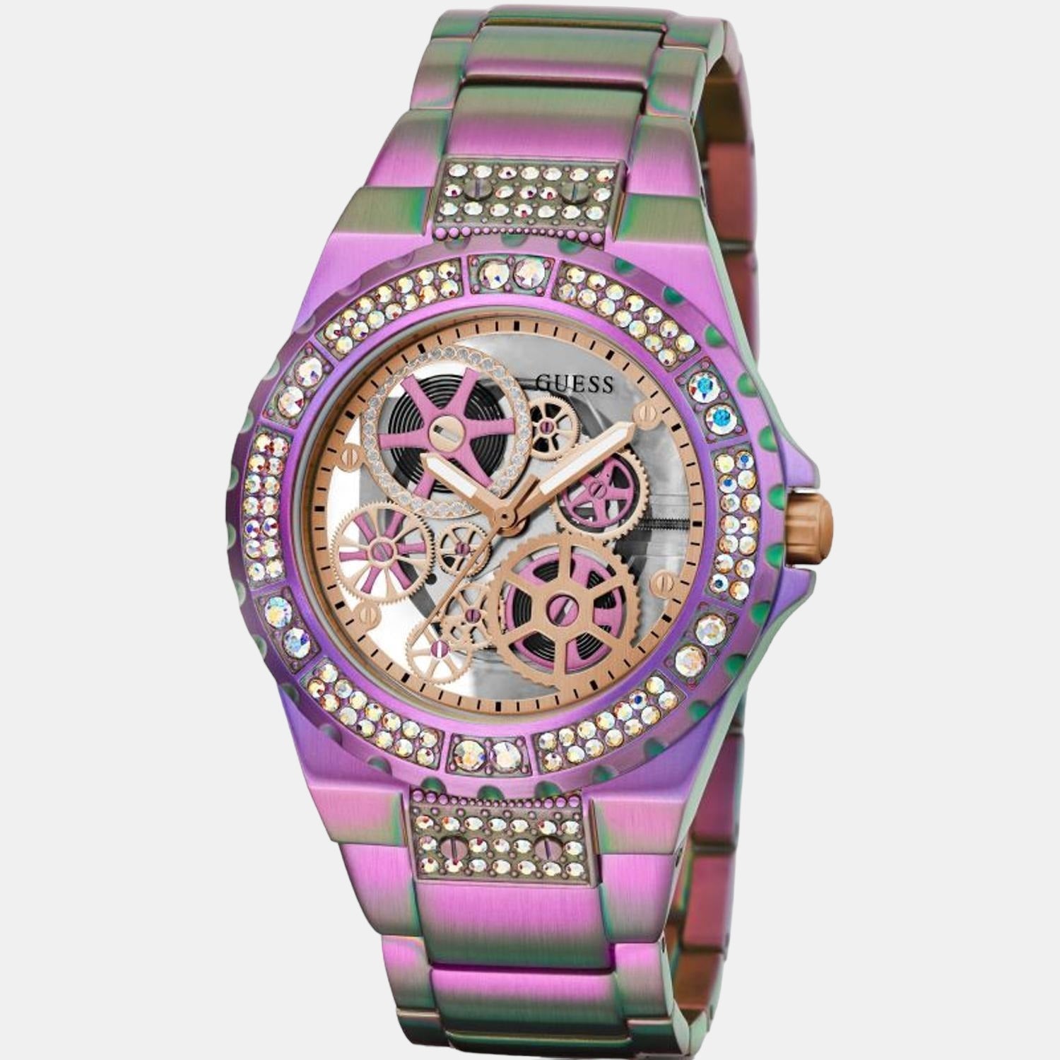 Guess Stainless Steel Purple watch