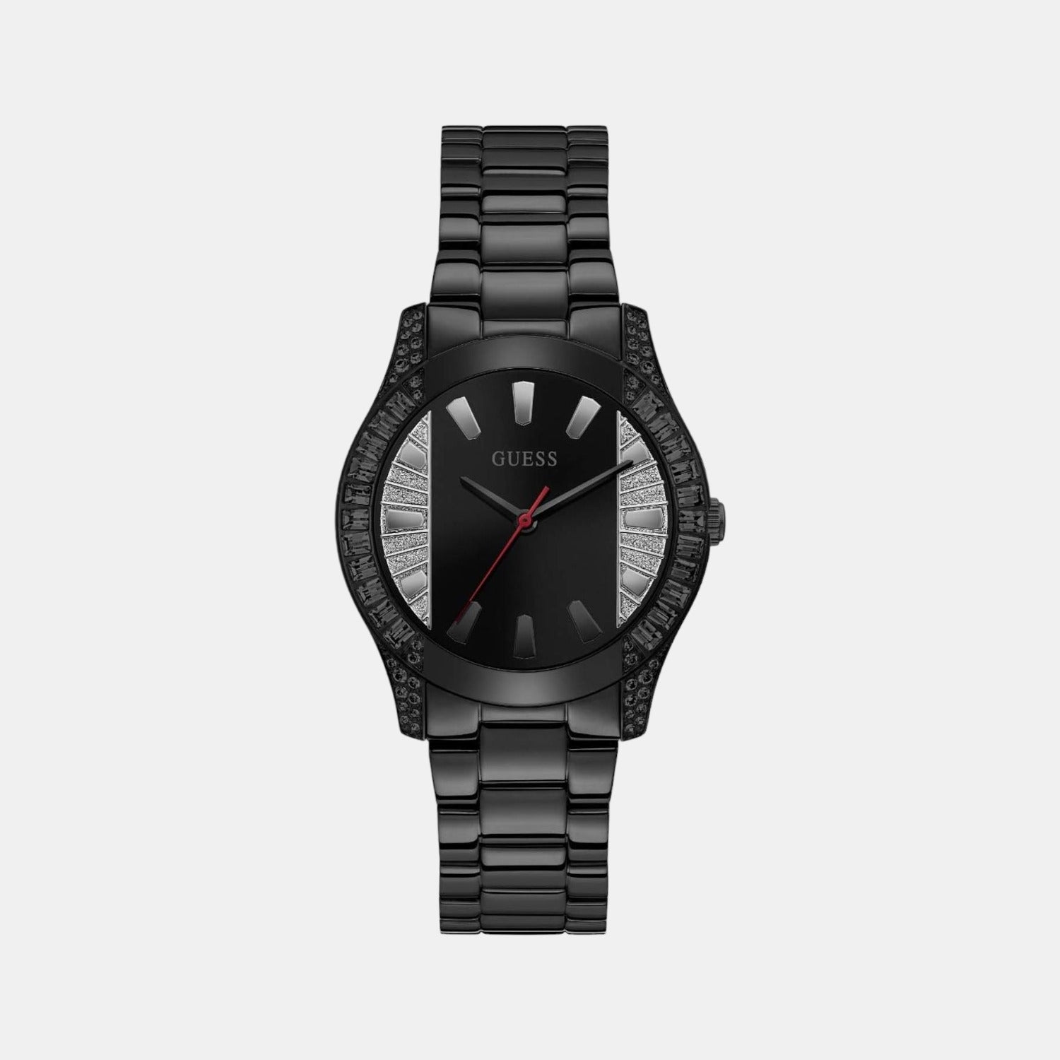 Black guess watch outlet women's