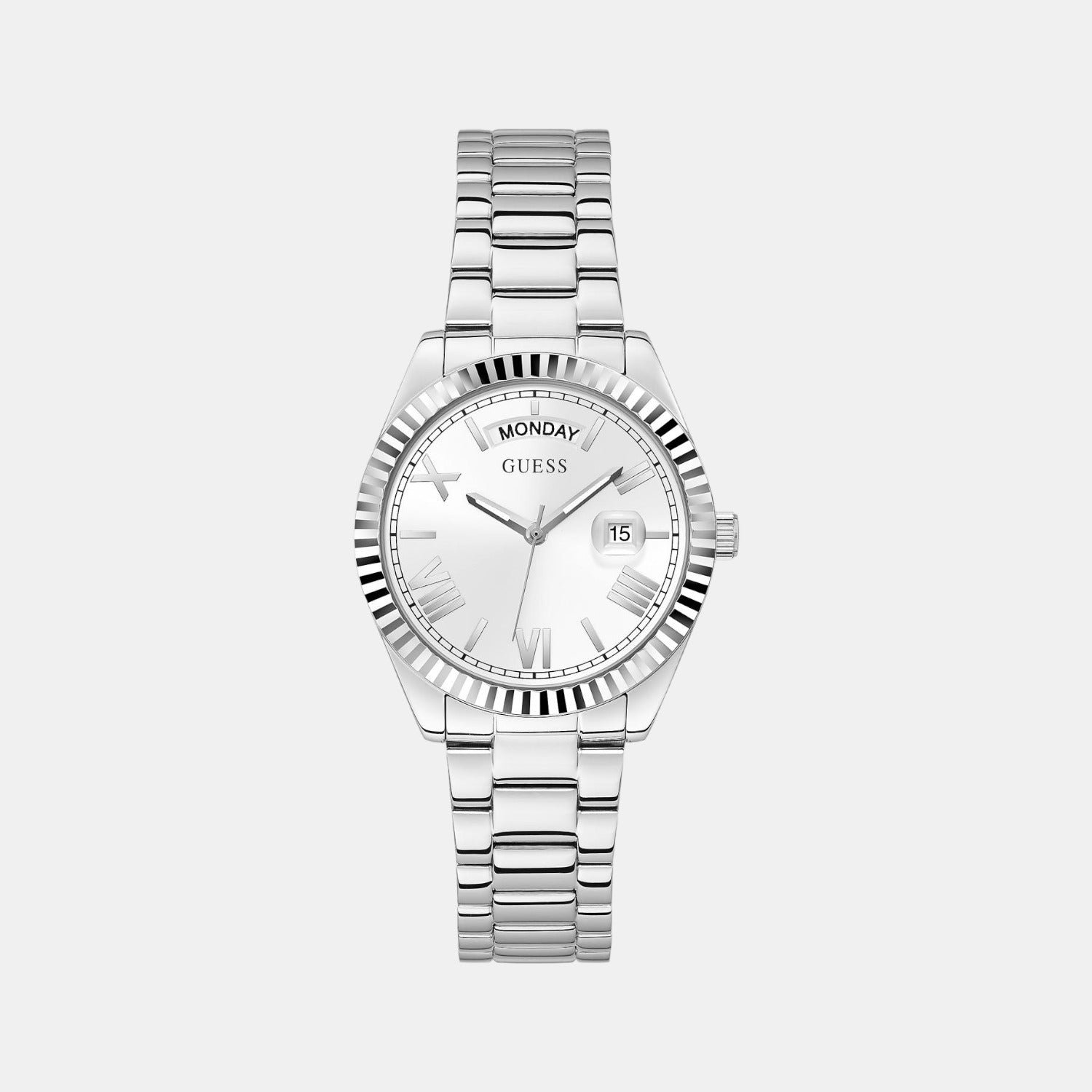 Guess Round White Analog watch