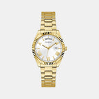Guess Round Gold Analog watch