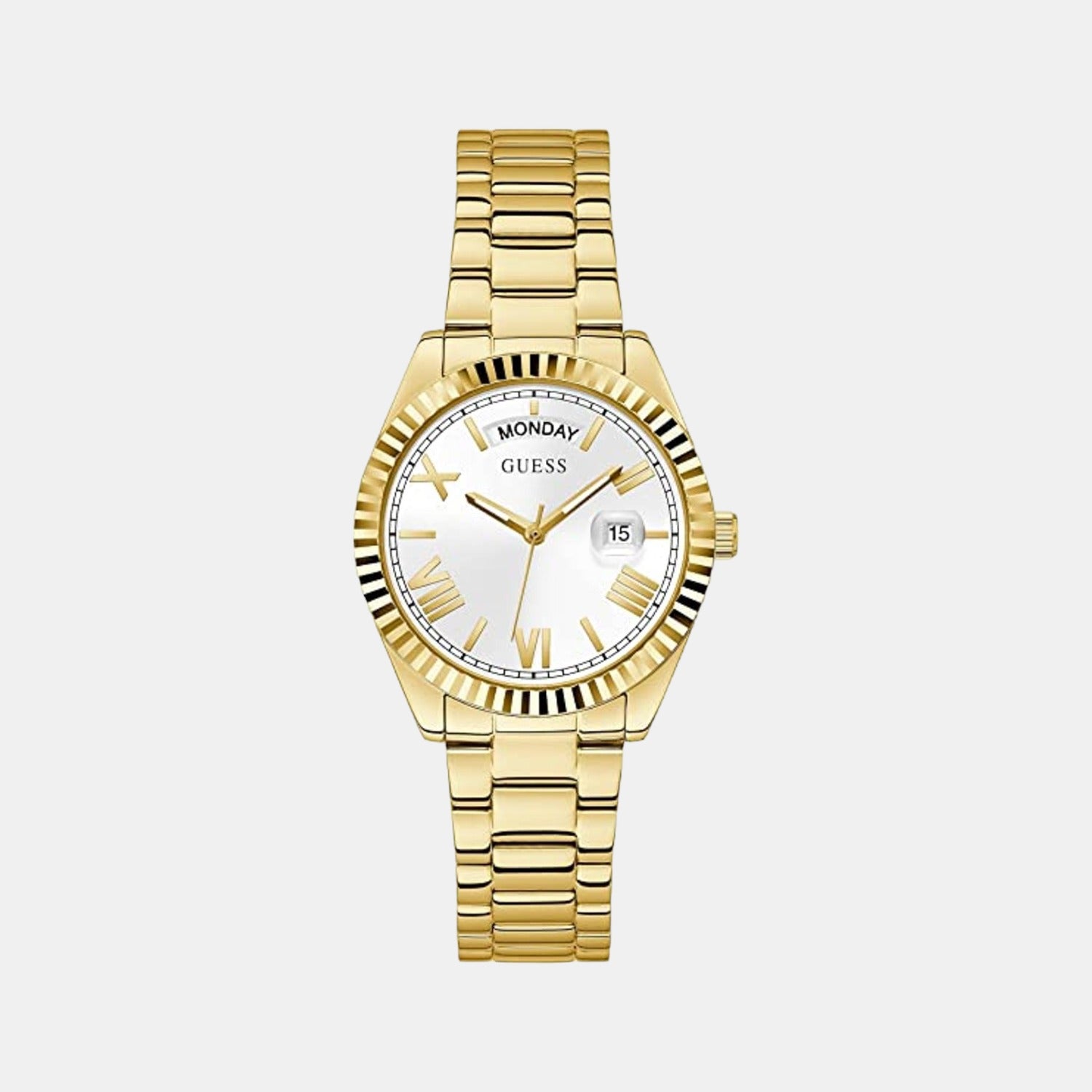 Guess Round Gold Analog watch