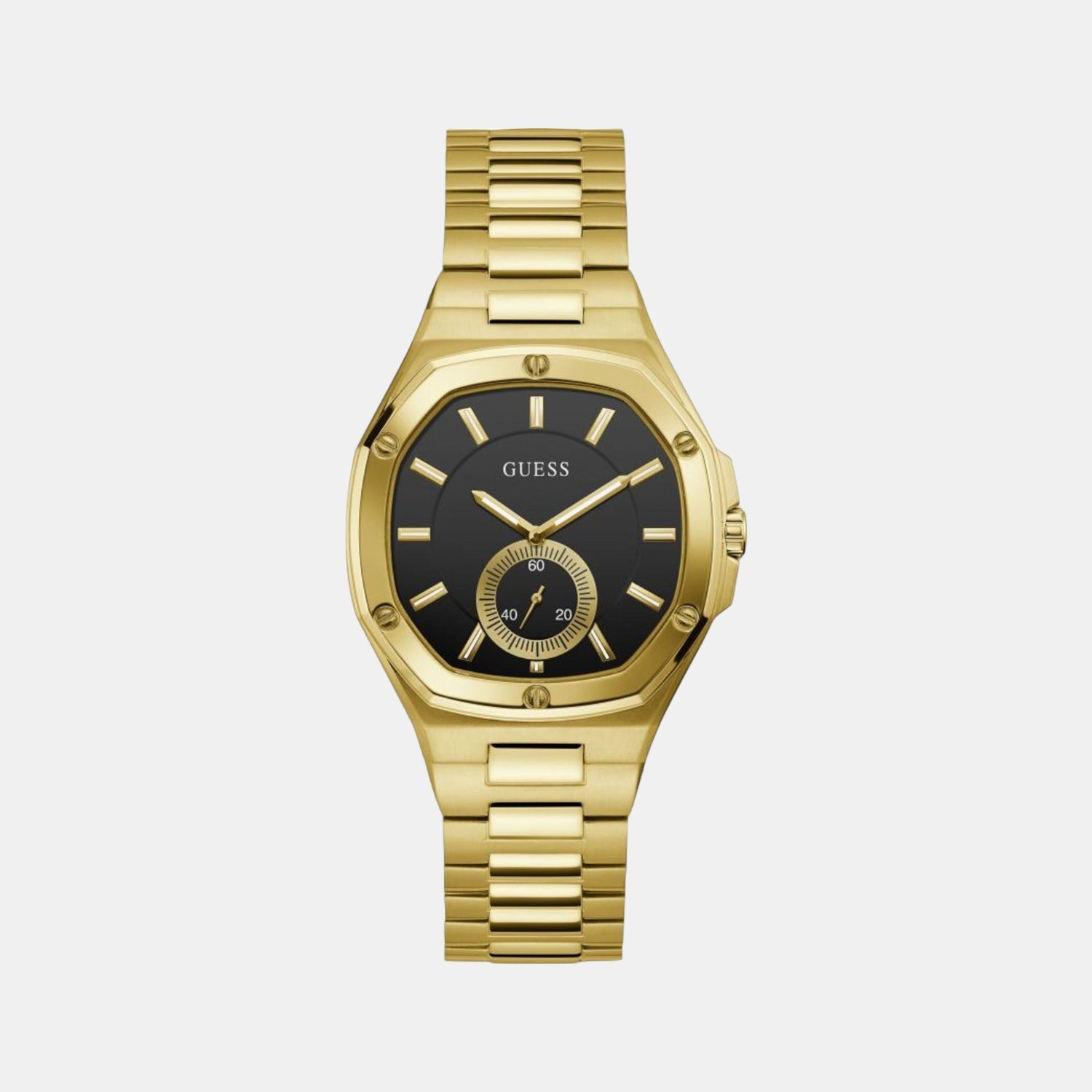 Guess Asymmetrical Gold Analog watch