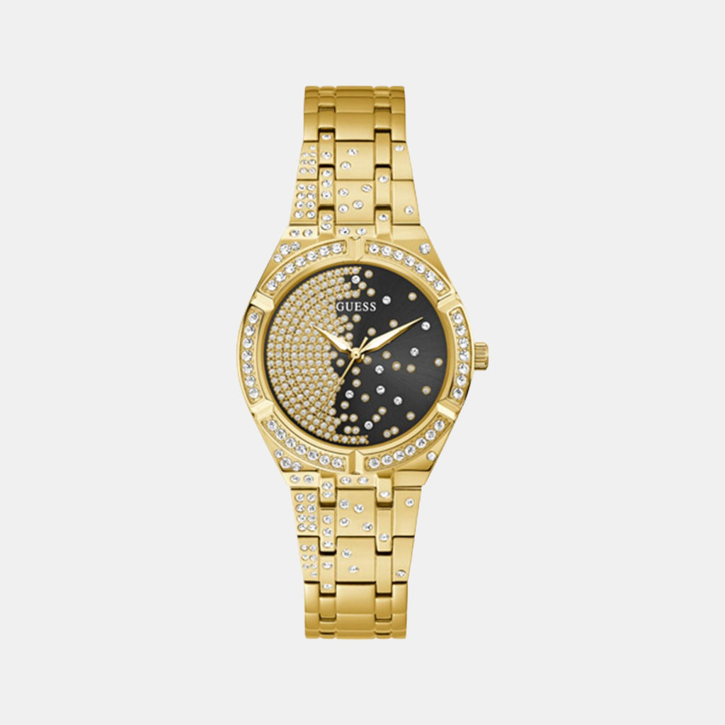 Guess Round Gold Analog watch