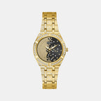Guess Round Gold Analog watch