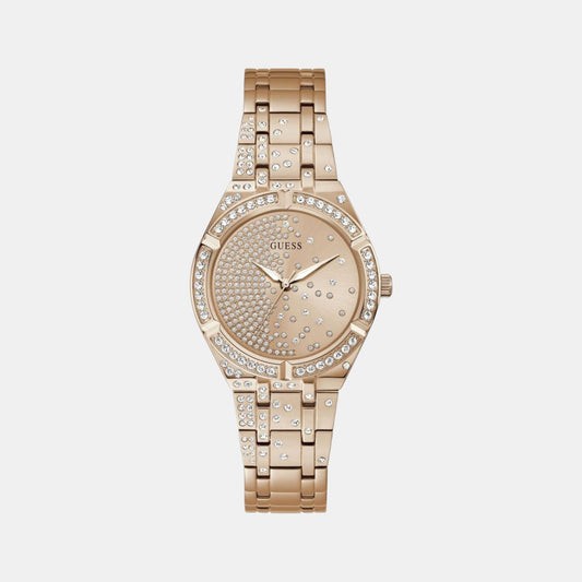 Female Rose Gold Analog Stainless Steel Watch GW0312L3